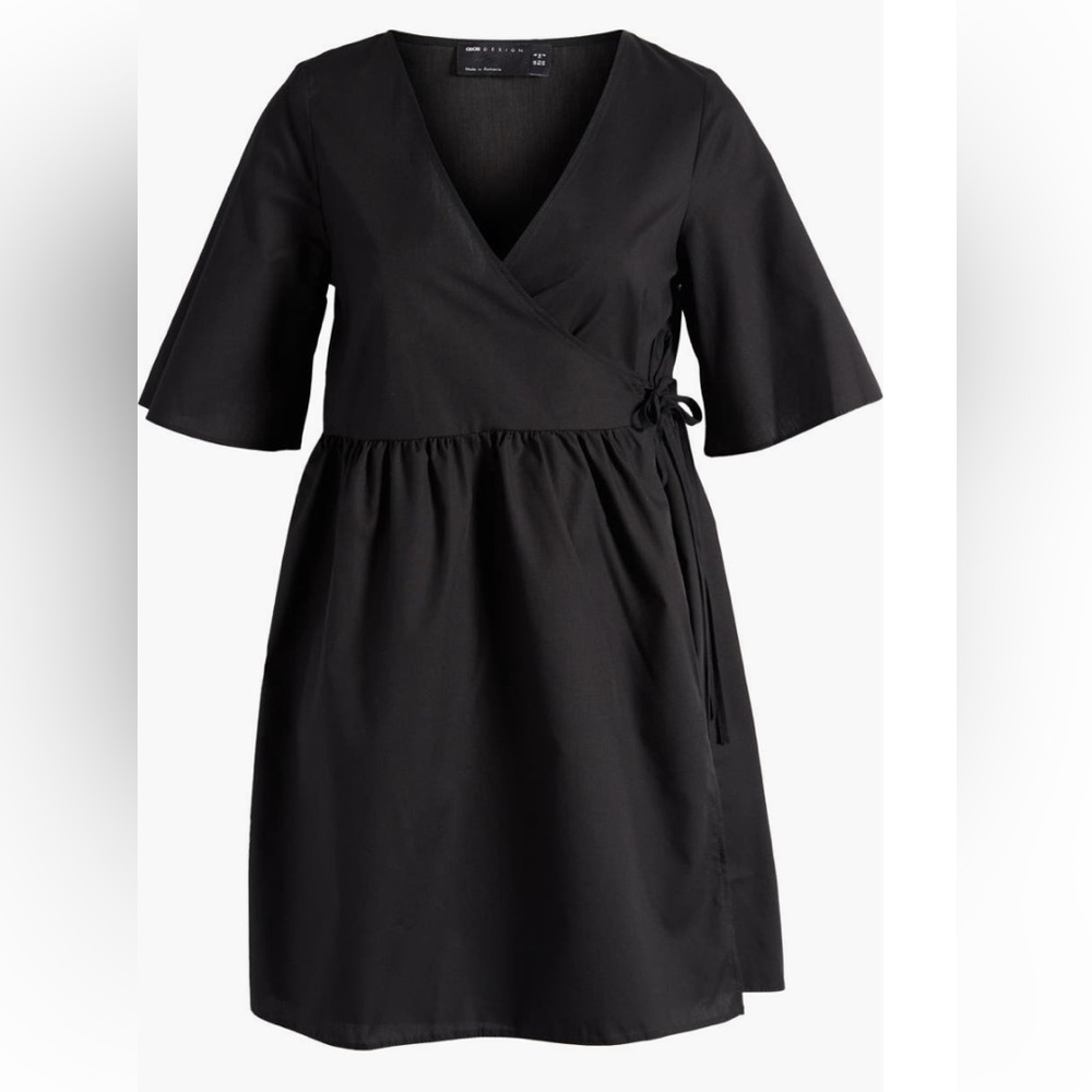 ASOS DESIGN Faux Wrap Minidress - Picture 4 of 8
